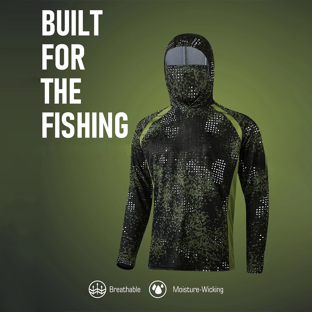 Fishing Shirt Uv Protection - MALFC Odzież Wędkarska Męska Koszulka Wędkarska