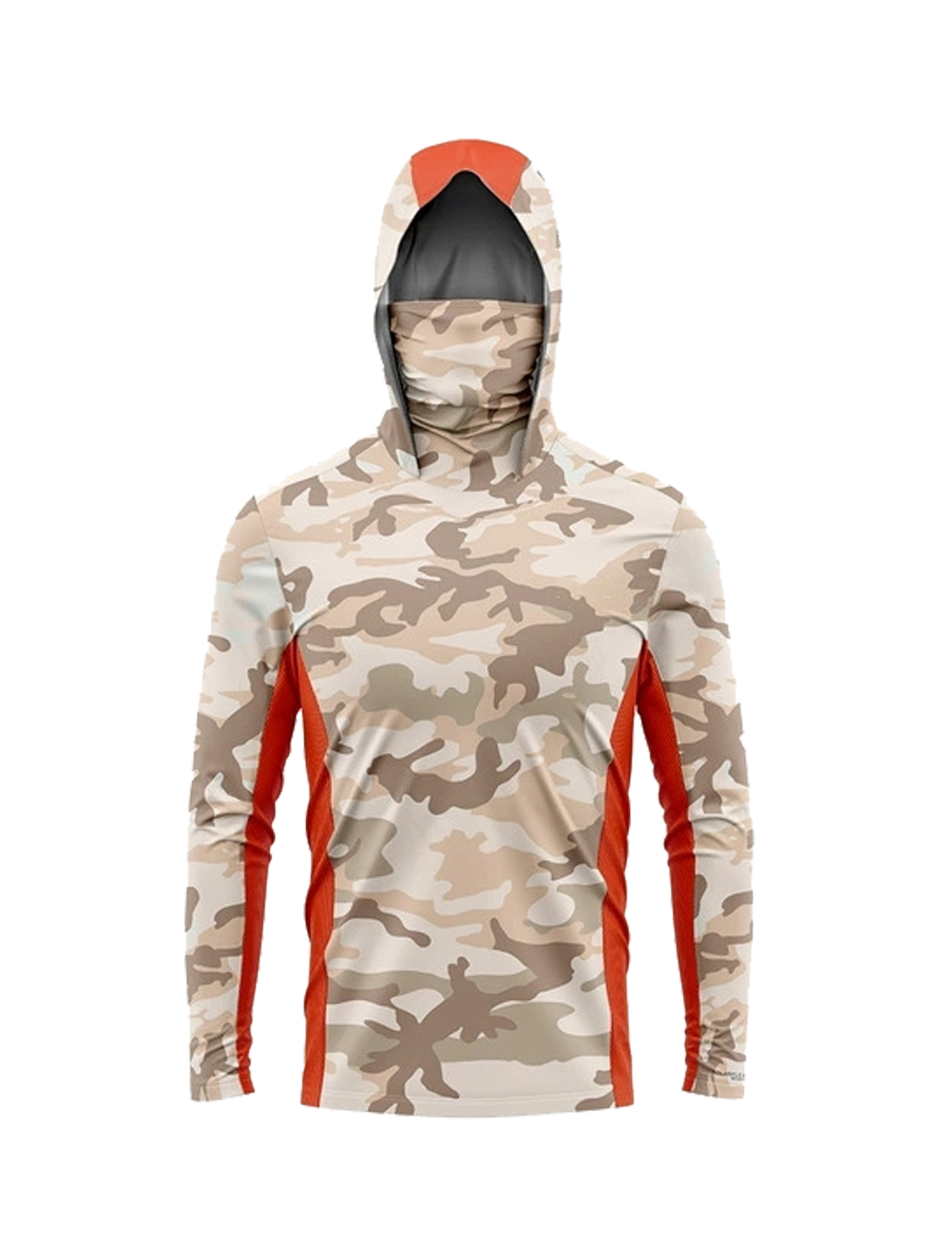 Fishing Shirt Uv Protection - Męska koszula w kamuflażu pustynnym z