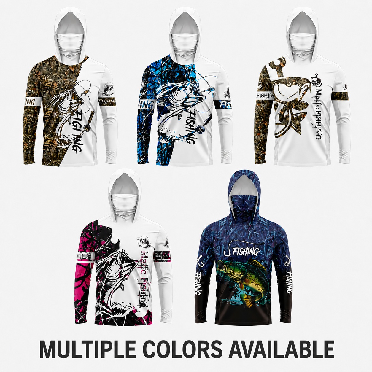 Fishing Shirt Uv Protection - MALFC 1 szt. Męska koszulka wędkarska
