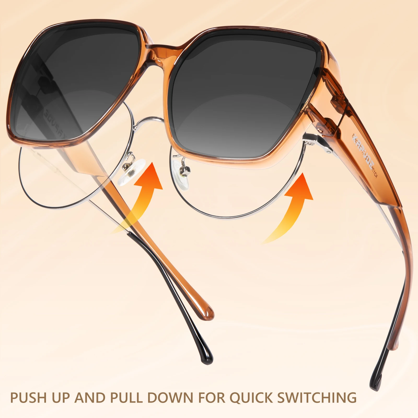 Fishing Sunglasses Polarized - Okulary przeciwsłoneczne Kapvoe, idealne do jazdy,