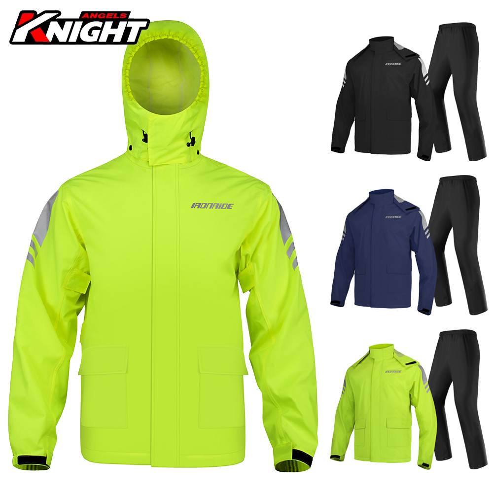 Fishing Rain Suit - Męski kombinezon przeciwdeszczowy motocyklowy z elementami