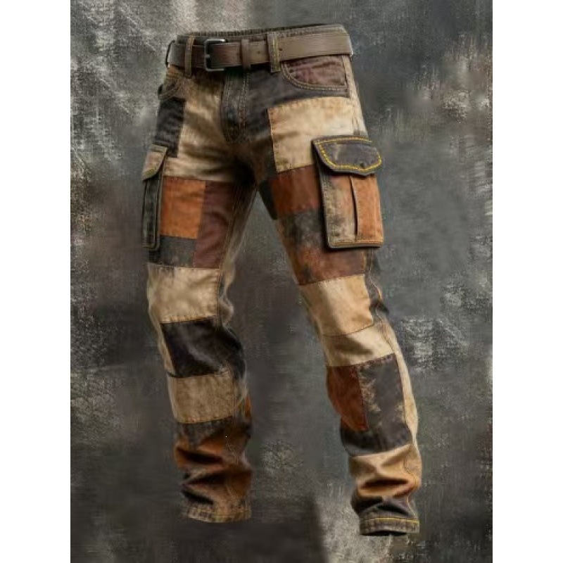 Fishing Pants Waterproof - Męskie spodnie robocze z dużymi kieszeniami,