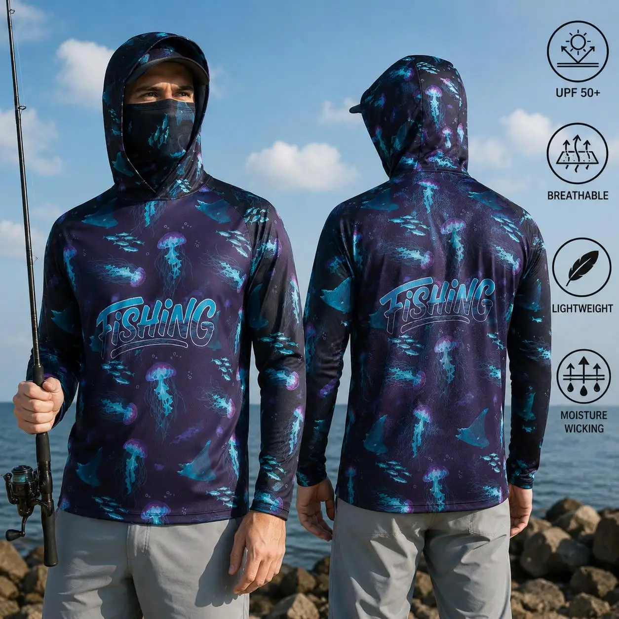 Koszula do wędkowania z kaptur – Fishing Mask Sun Protection recenzja i cena